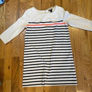 H&M white dress with black stripes - size M